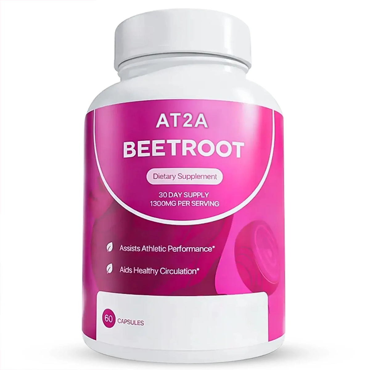 AT2A Beetroot 1300mg — 60 capsule bottle