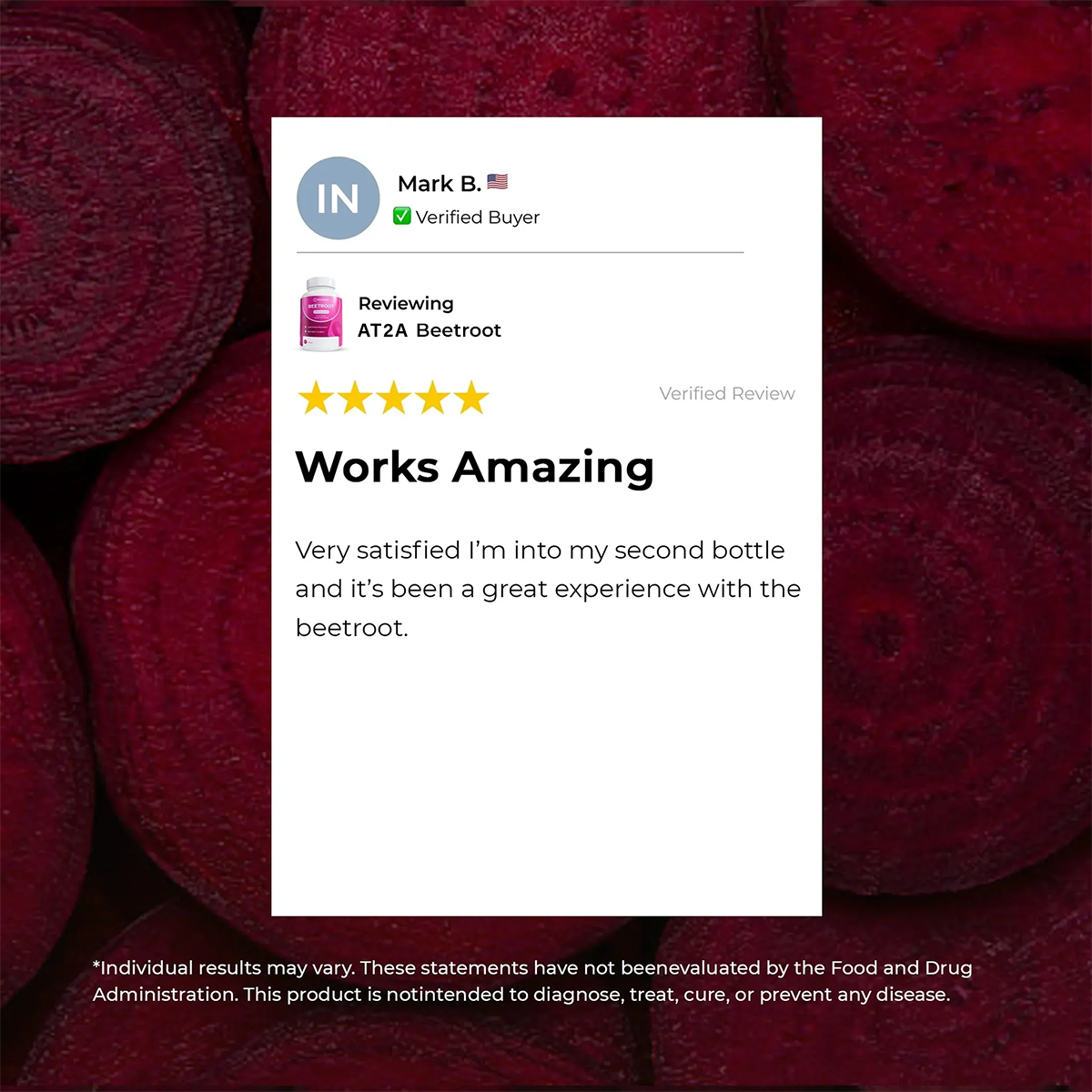 AT2A customer review from Mark B.